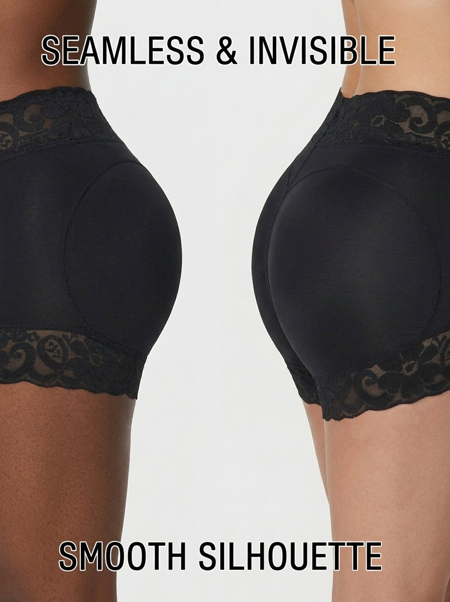 Short gainant sans coutures taille haute effet push-up