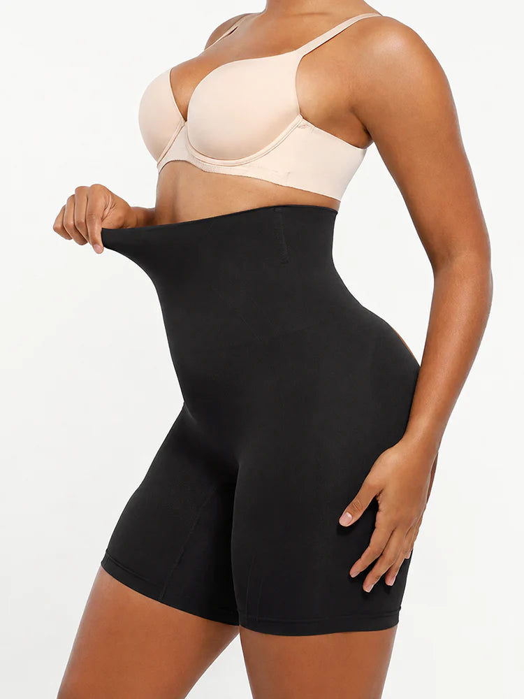 Short gainant sans coutures taille haute effet push-up