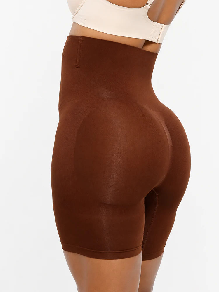 Short gainant sans coutures taille haute effet push-up