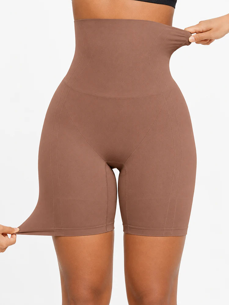 Short gainant sans coutures taille haute effet push-up