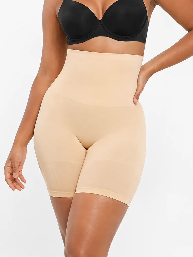 Short gainant sans coutures taille haute effet push-up