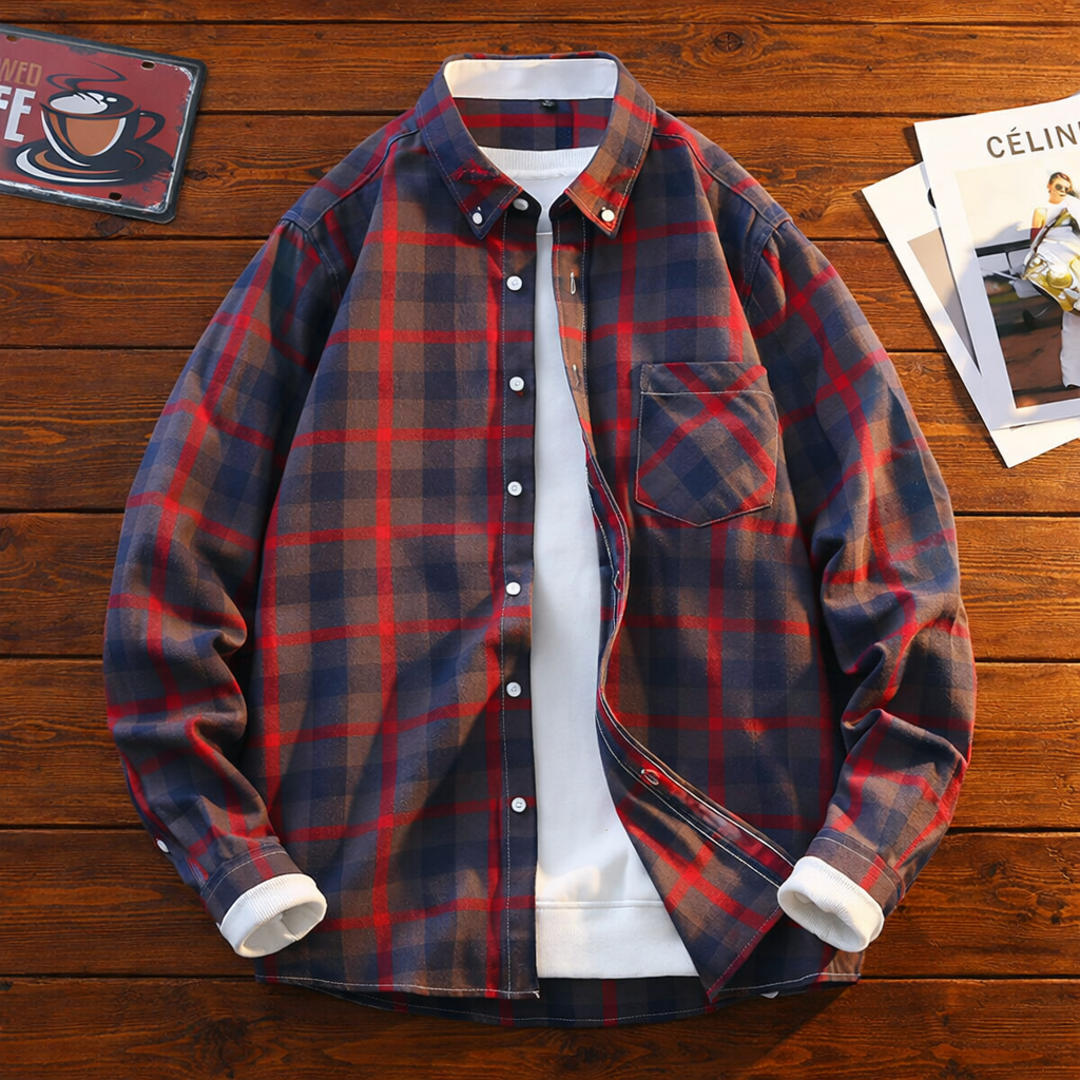 Chemise classique à carreaux - Maison Flavigny