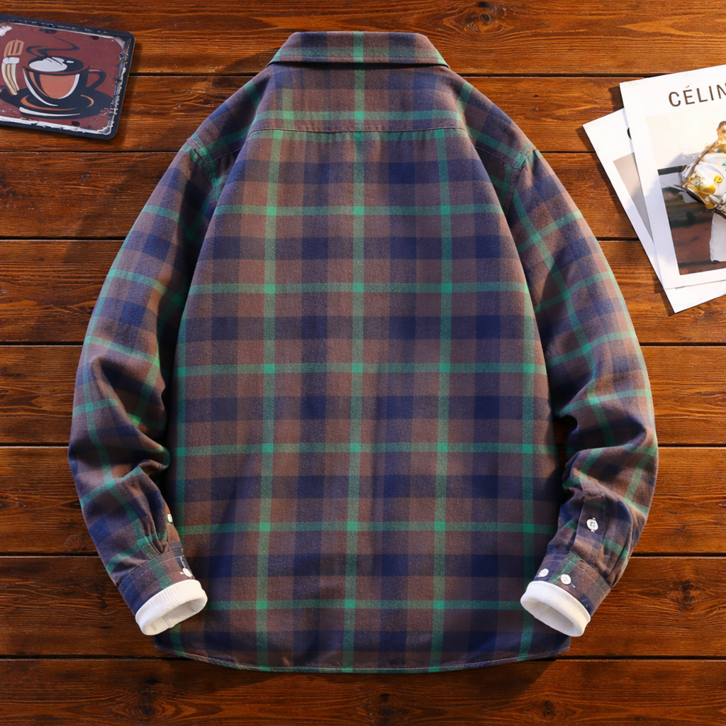 Chemise classique à carreaux - Maison Flavigny