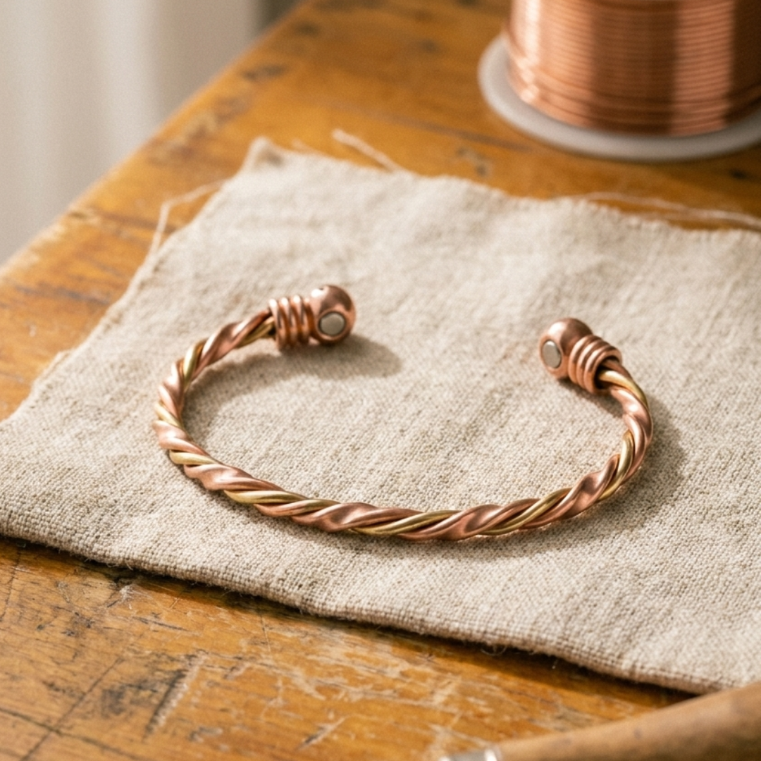 Bracelet en cuivre River - Maison Flavigny