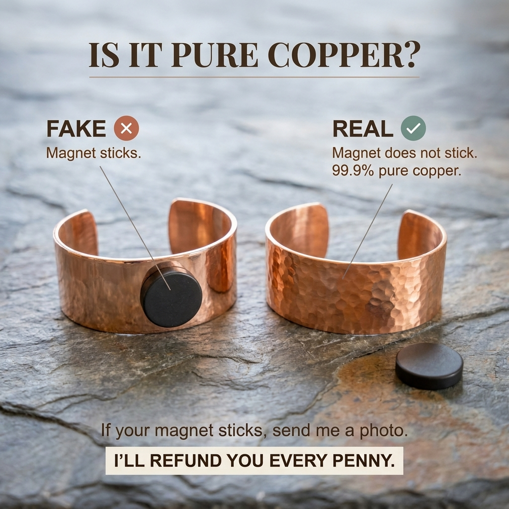 Bracelet en cuivre Furrow - Maison Flavigny