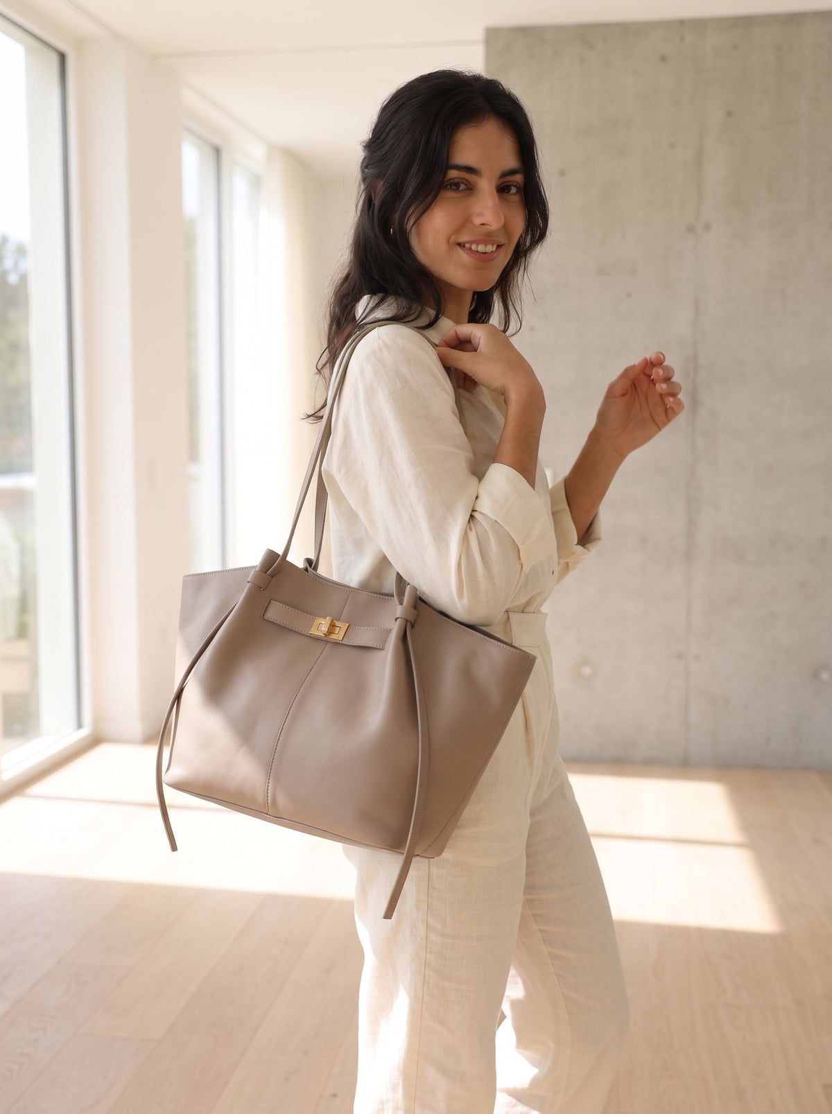 Sac cabas en cuir Chloé - Maison Flavigny