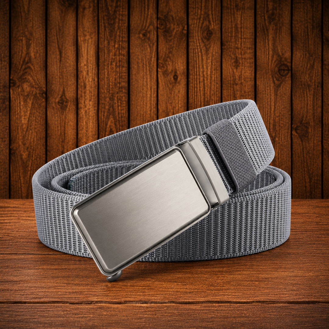Ceinture à boucle coulissante en toile - Maison Flavigny