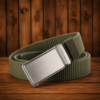 Ceinture à boucle coulissante en toile - Maison Flavigny