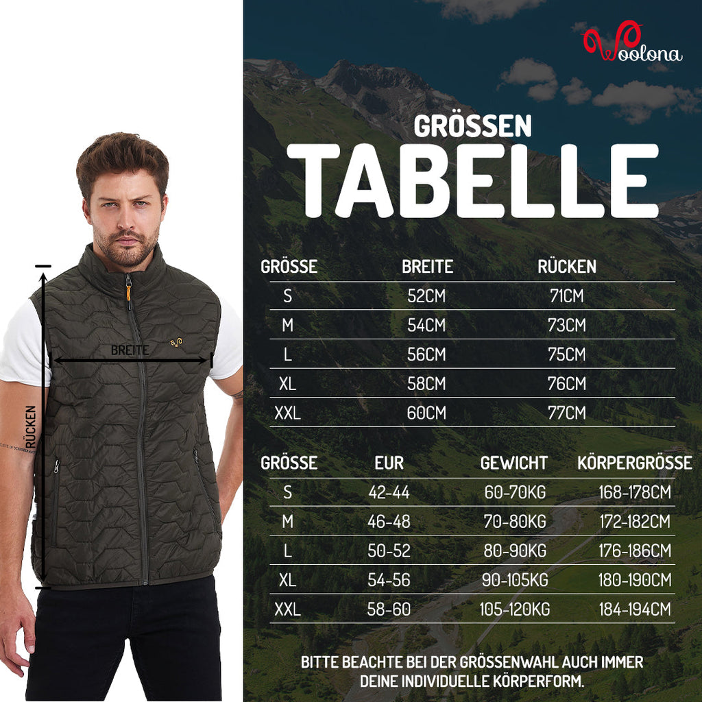 Gilet sans manches de marche en laine vierge - Maison Flavigny