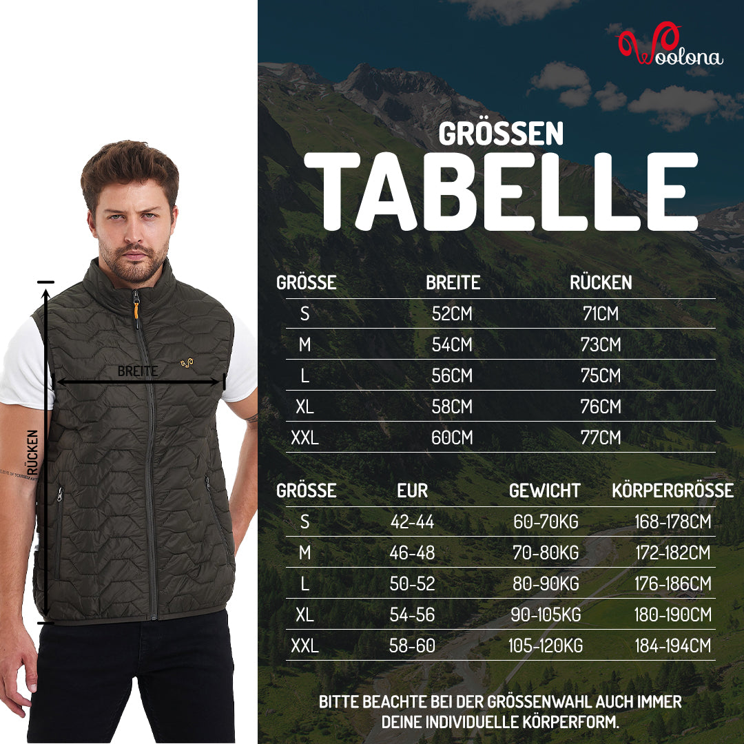 Gilet sans manches de marche en laine vierge - Maison Flavigny