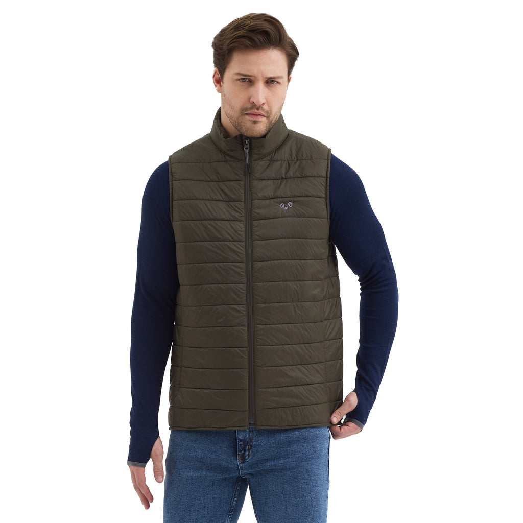 Gilet sans manches de marche en laine vierge - Maison Flavigny