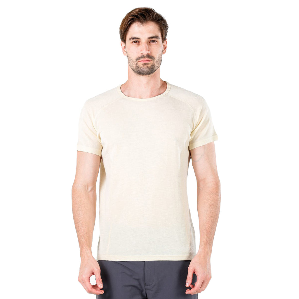 T-shirt à manches courtes en laine mérinos Berg - Maison Flavigny