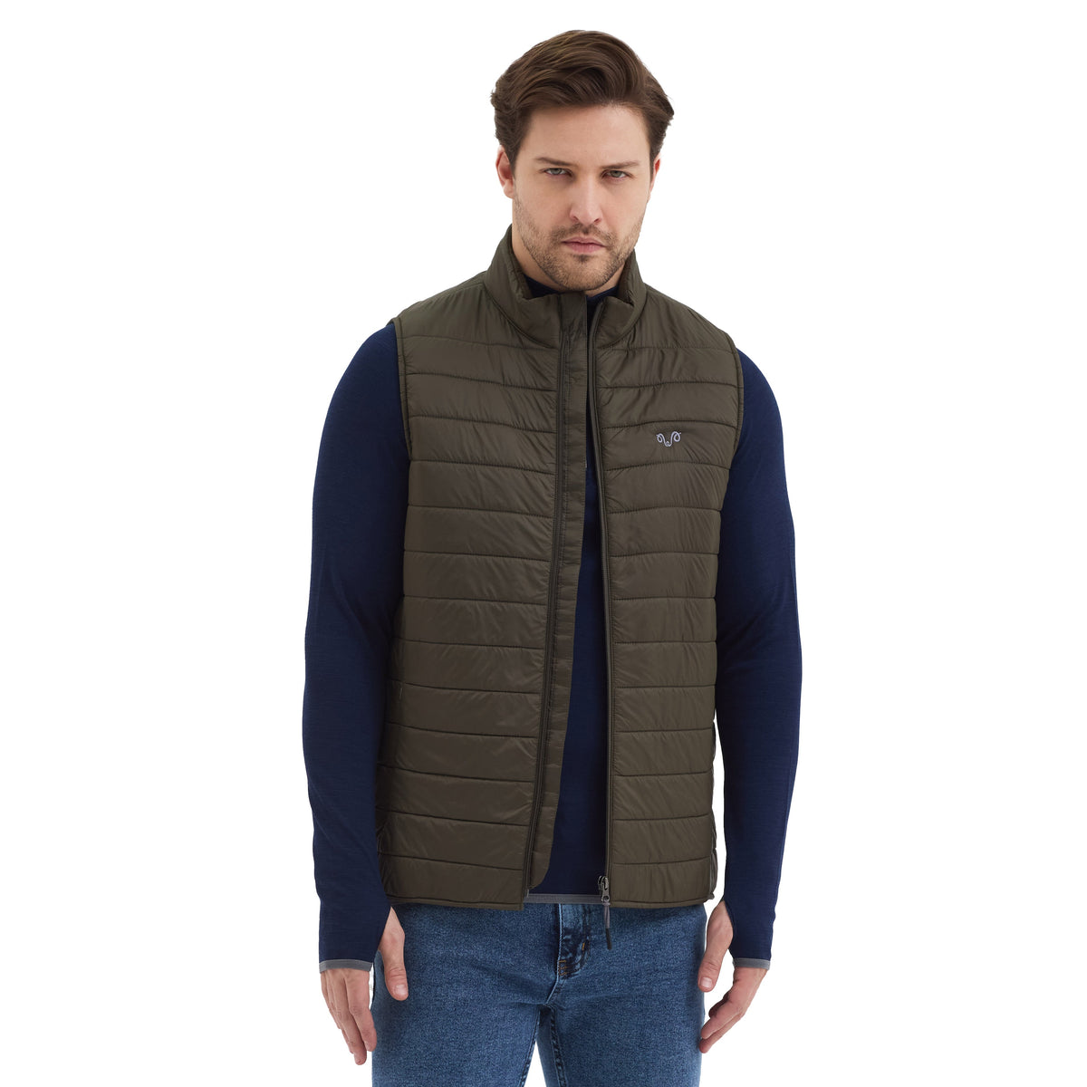 Gilet sans manches de marche en laine vierge - Maison Flavigny