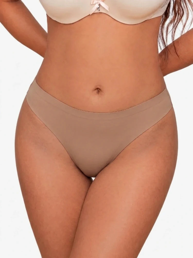 Lot de 5 strings sans coutures anti-camel toe