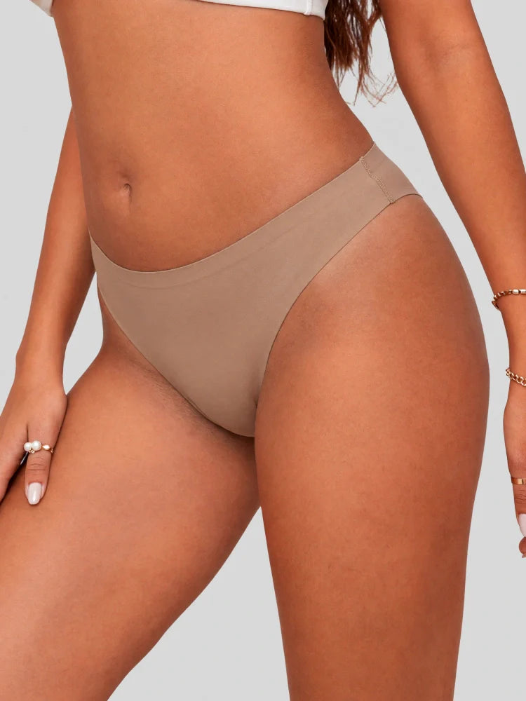 Lot de 5 strings sans coutures anti-camel toe