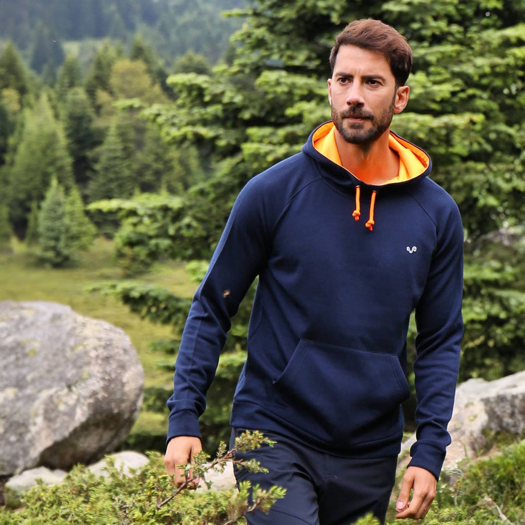 Sweat à capuche en laine mérinos Scout - Maison Flavigny