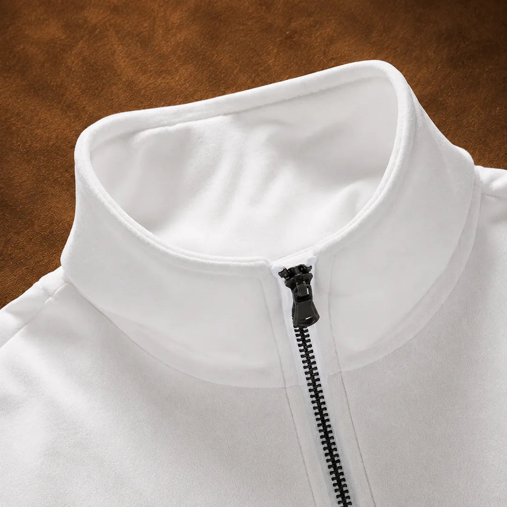 Sweat-shirt moderne à col zippé - Maison Flavigny