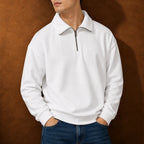 Sweat-shirt moderne à col zippé - Maison Flavigny
