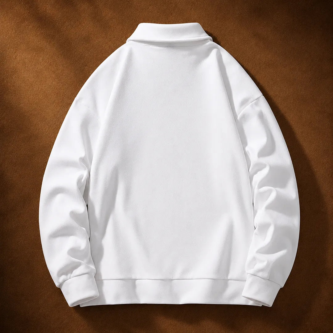 Sweat-shirt moderne à col zippé - Maison Flavigny