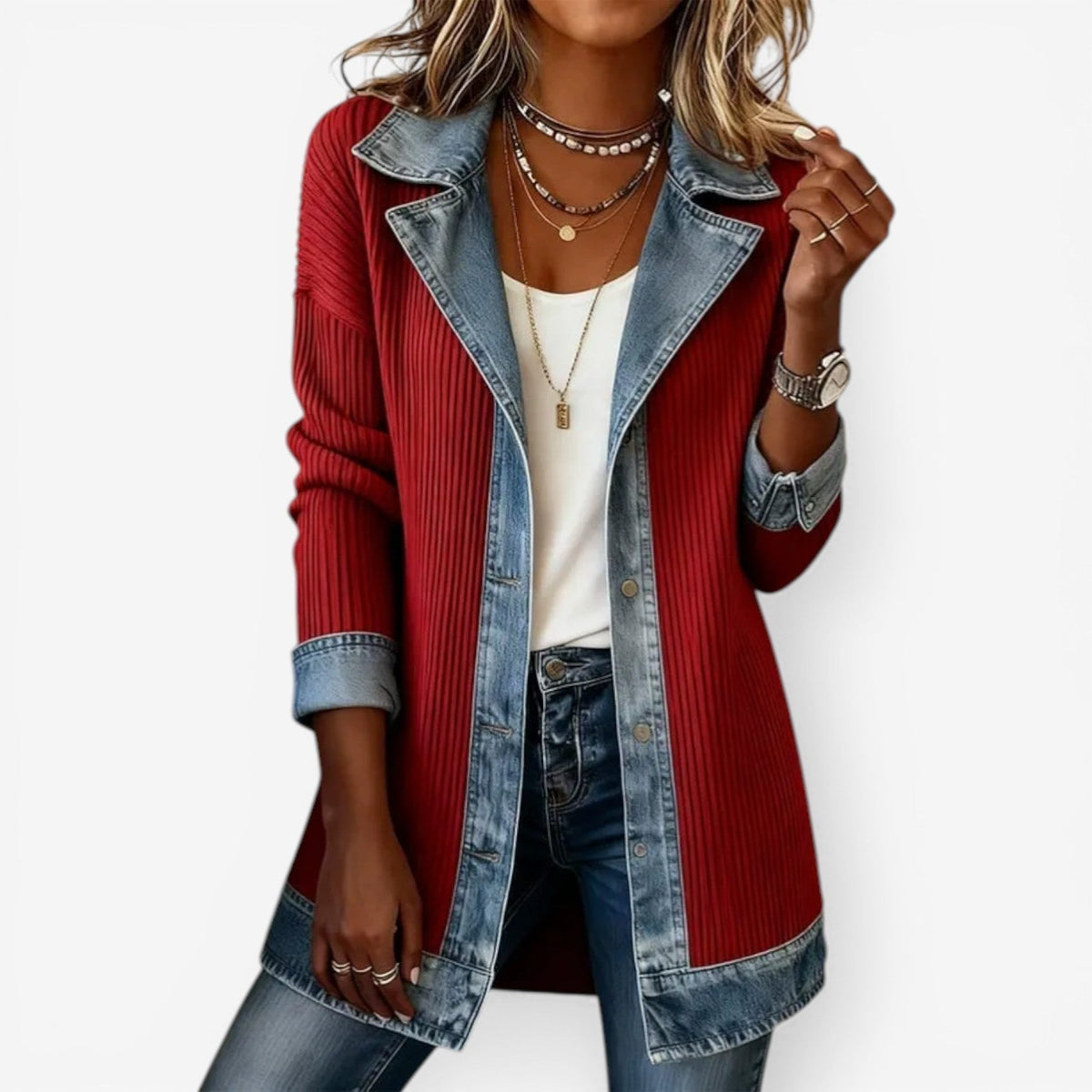 Veste en denim Emilia - Maison Flavigny
