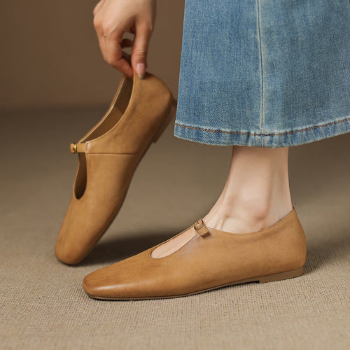 Babies en cuir Elspeth - Maison Flavigny