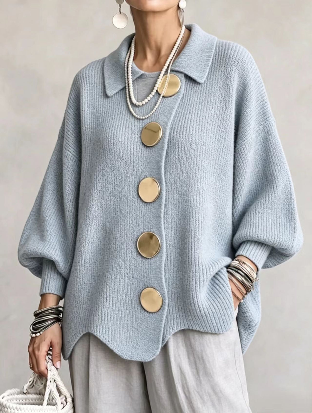 Cardigan oversize Victoire - Maison Flavigny