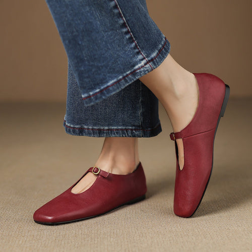 Babies en cuir Elspeth - Maison Flavigny
