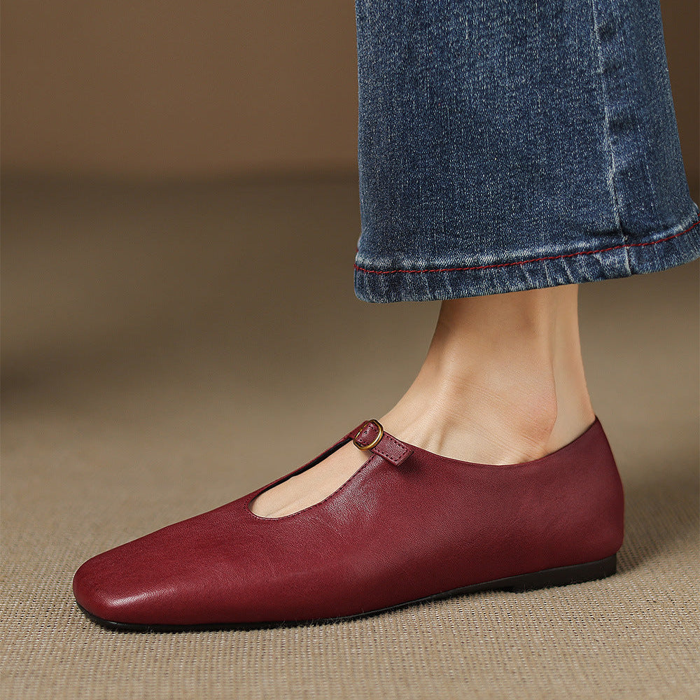 Babies en cuir Elspeth - Maison Flavigny