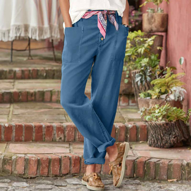 Pantalon décontracté coupe décontractée Aria - Maison Flavigny