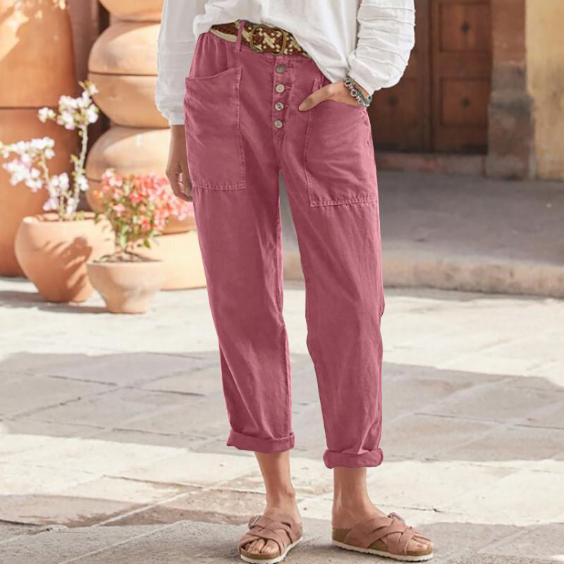 Pantalon décontracté coupe décontractée Aria - Maison Flavigny