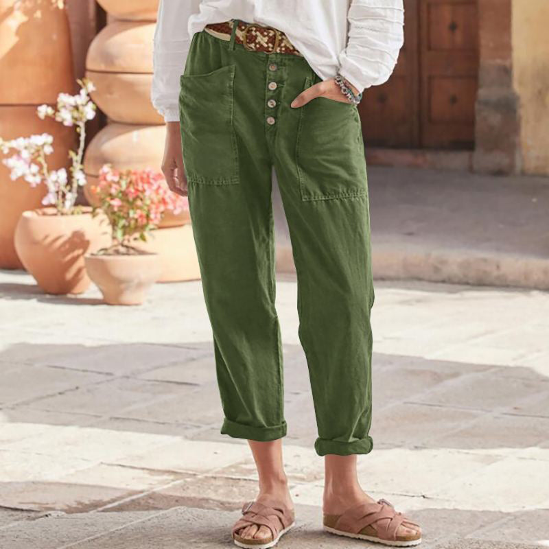 Pantalon décontracté coupe décontractée Aria - Maison Flavigny