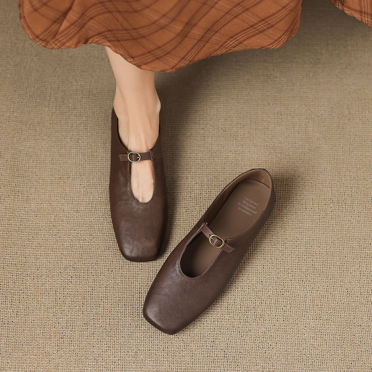 Babies en cuir Elspeth - Maison Flavigny
