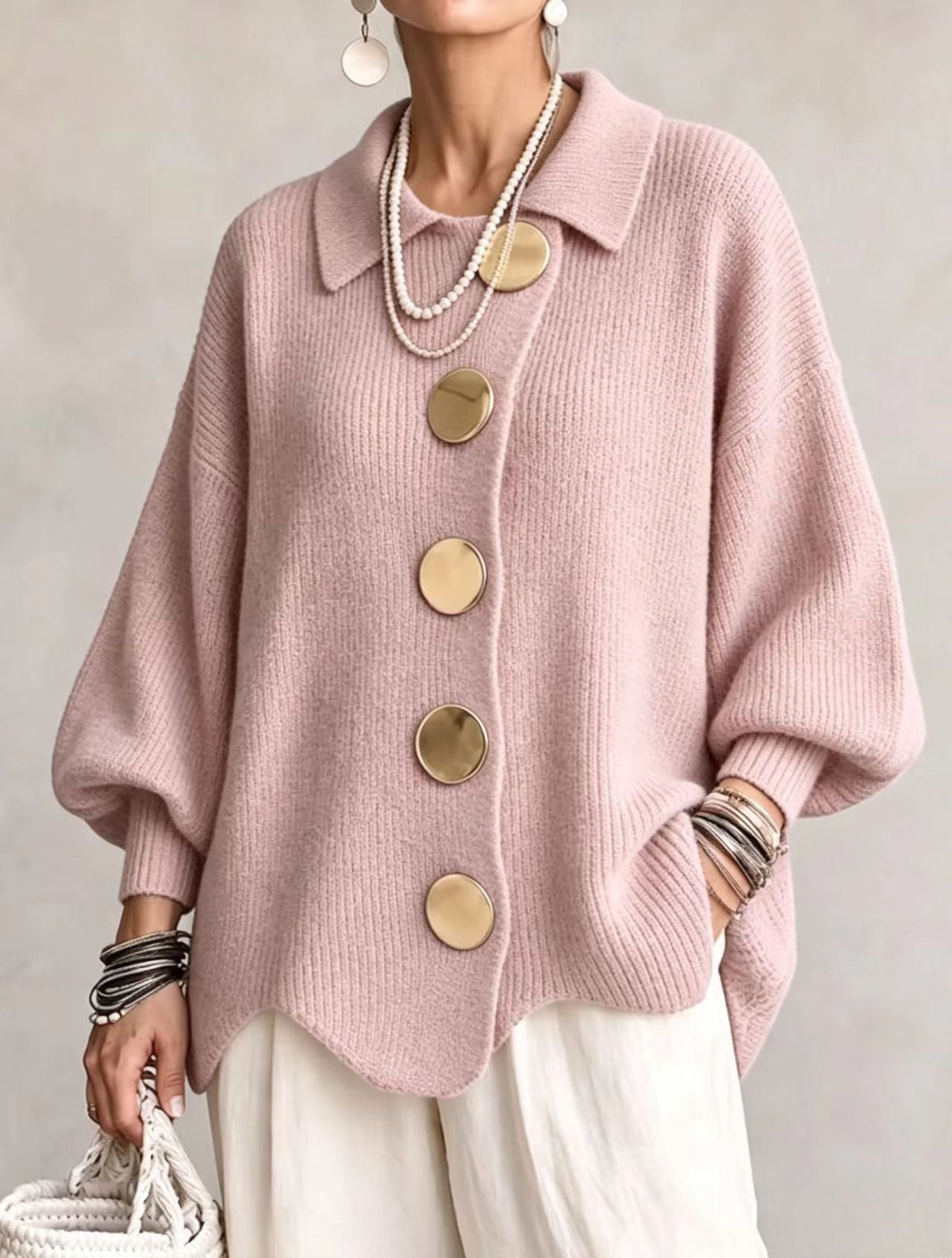 Cardigan oversize Victoire - Maison Flavigny