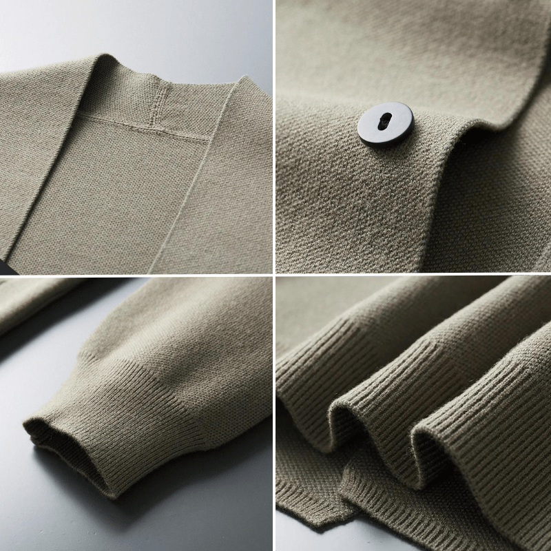Cardigan en laine vierge Benigno - Maison Flavigny