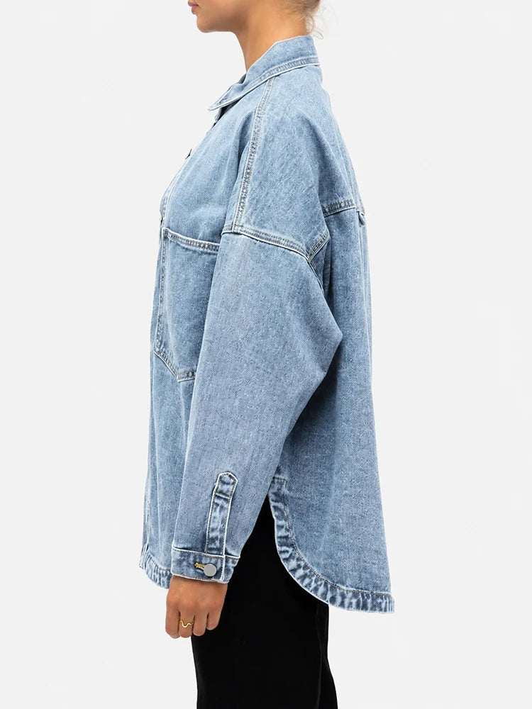 Veste oversize vintage en denim - Maison Flavigny