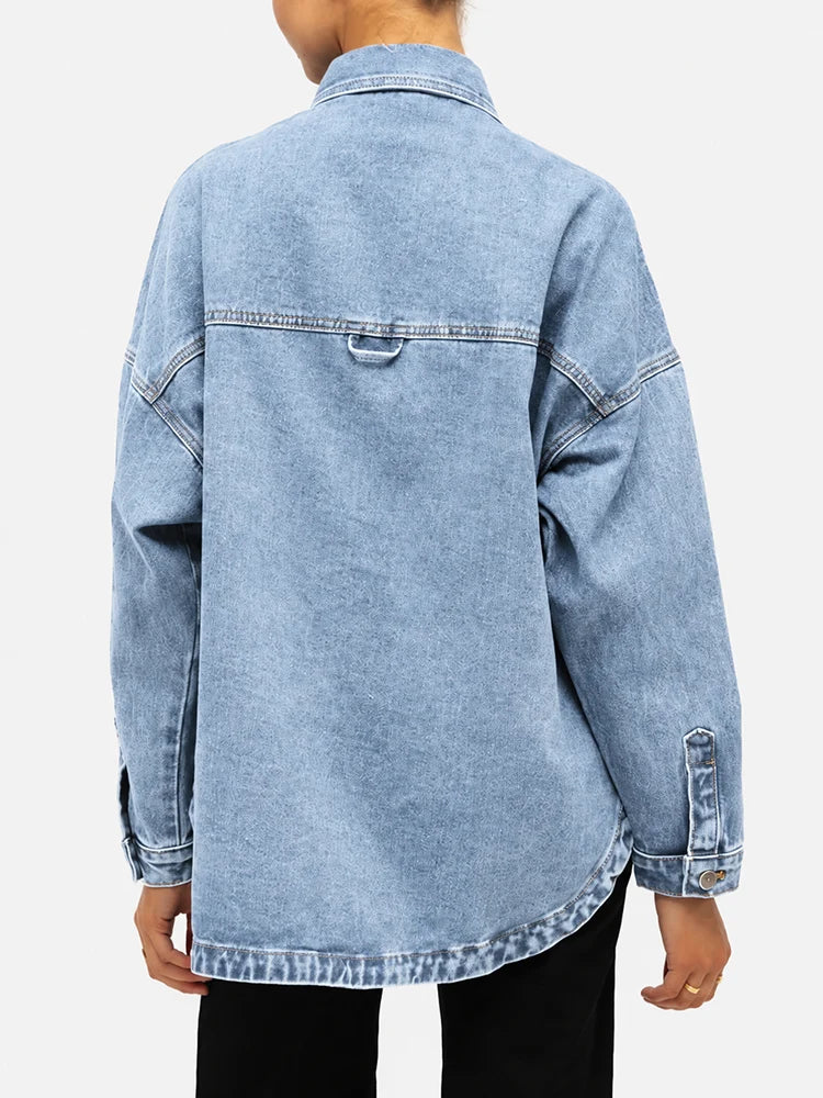 Veste oversize vintage en denim - Maison Flavigny