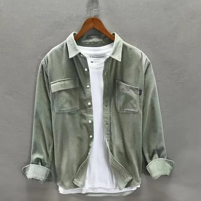 Chemise en velours côtelé Ambrosio - Maison Flavigny