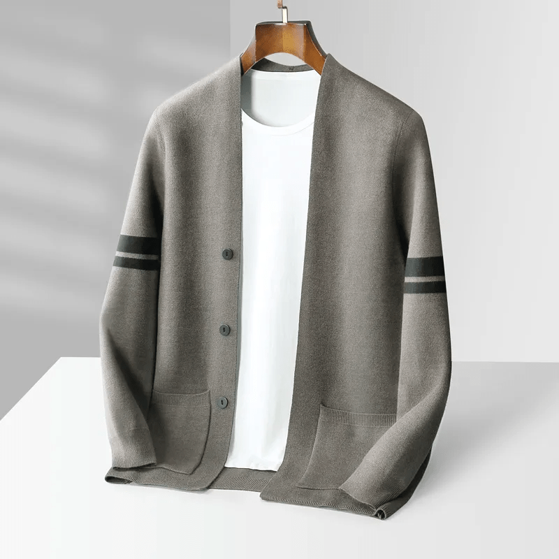 Cardigan en laine vierge Benigno - Maison Flavigny
