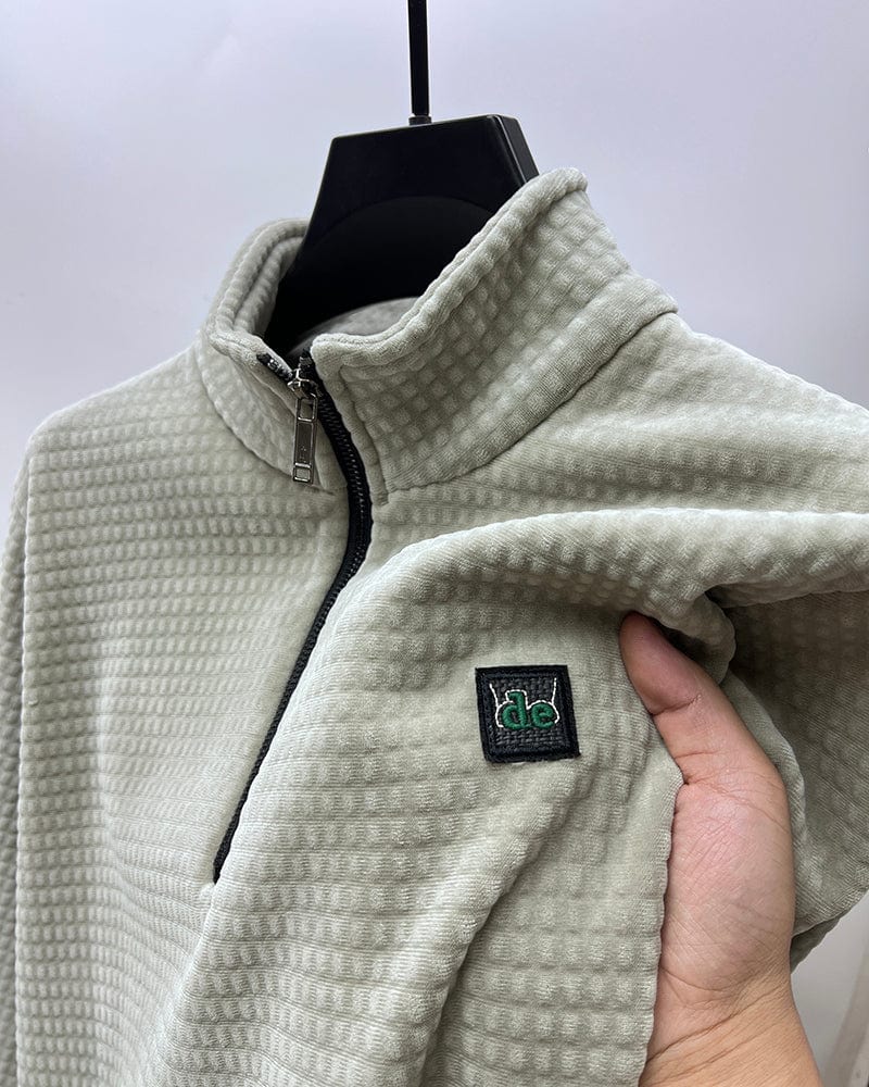 Pull à col zippé en alpaga - Maison Flavigny