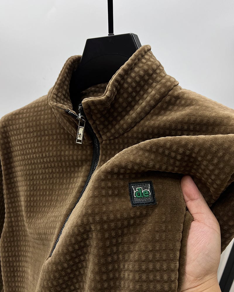 Pull à col zippé en alpaga - Maison Flavigny