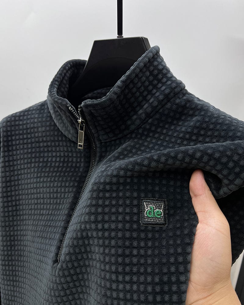 Pull à col zippé en alpaga - Maison Flavigny
