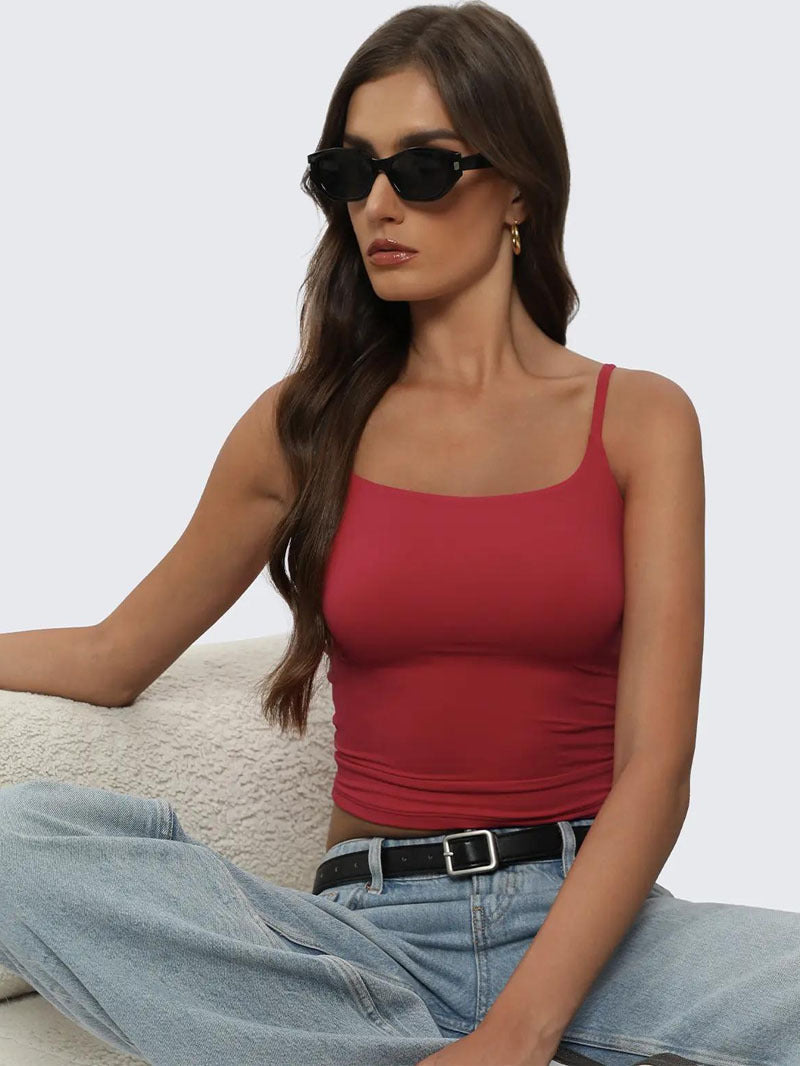 Caraco femme col carré double épaisseur extensible