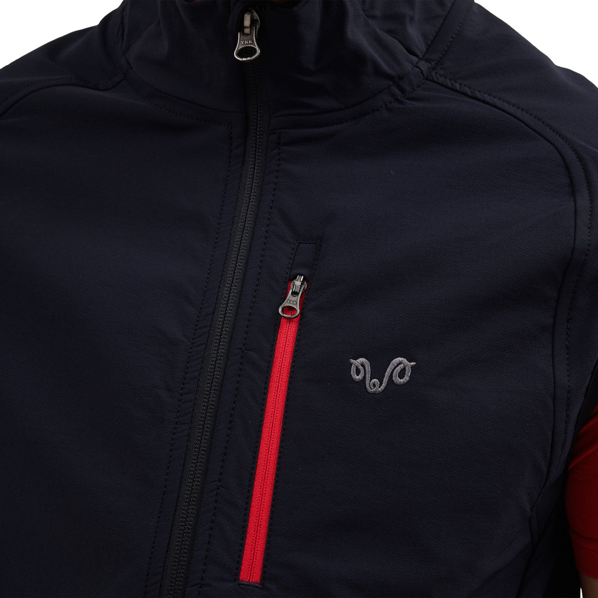 Gilet sans manches en laine mérinos Shield - Maison Flavigny