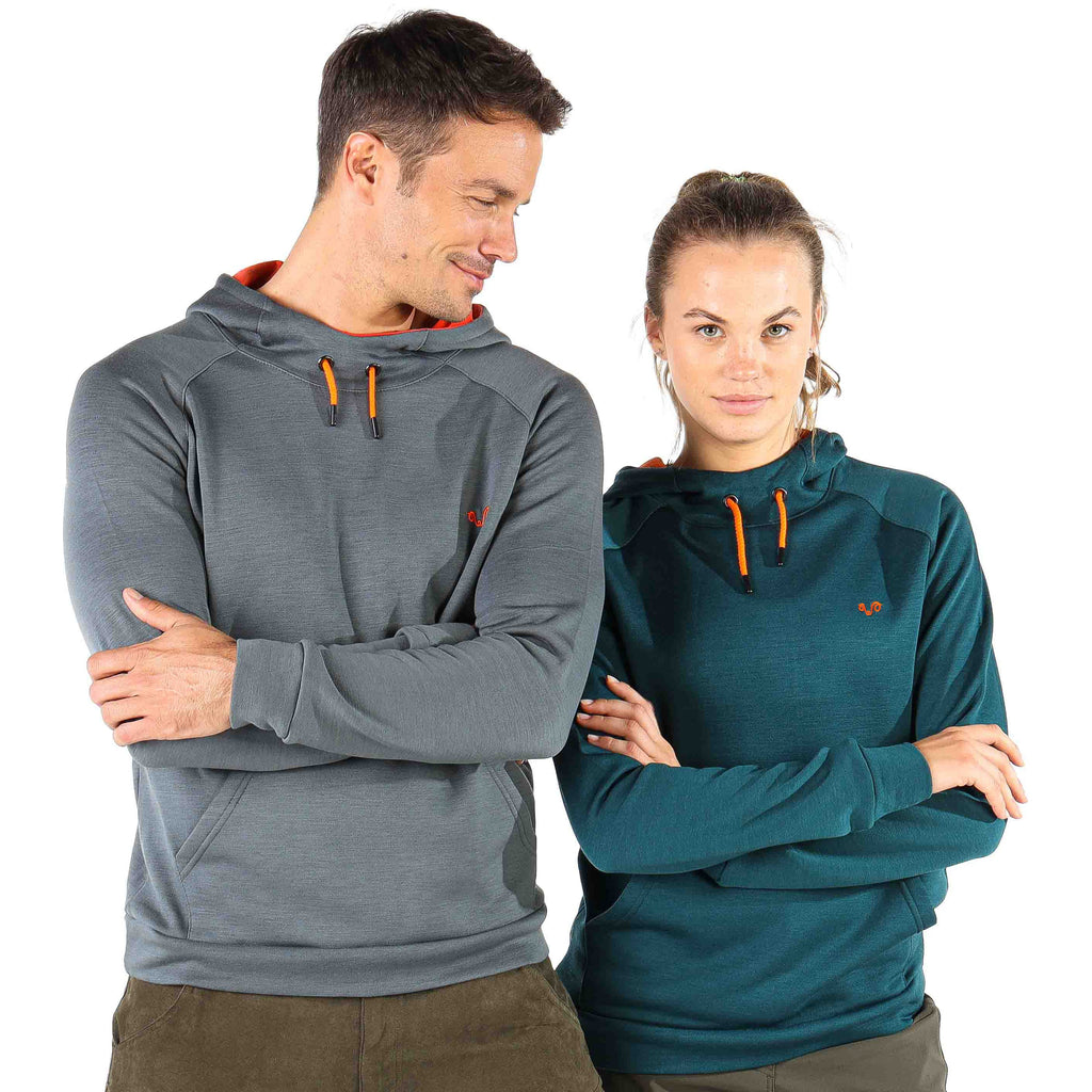 Sweat à capuche en laine mérinos Scout - Maison Flavigny