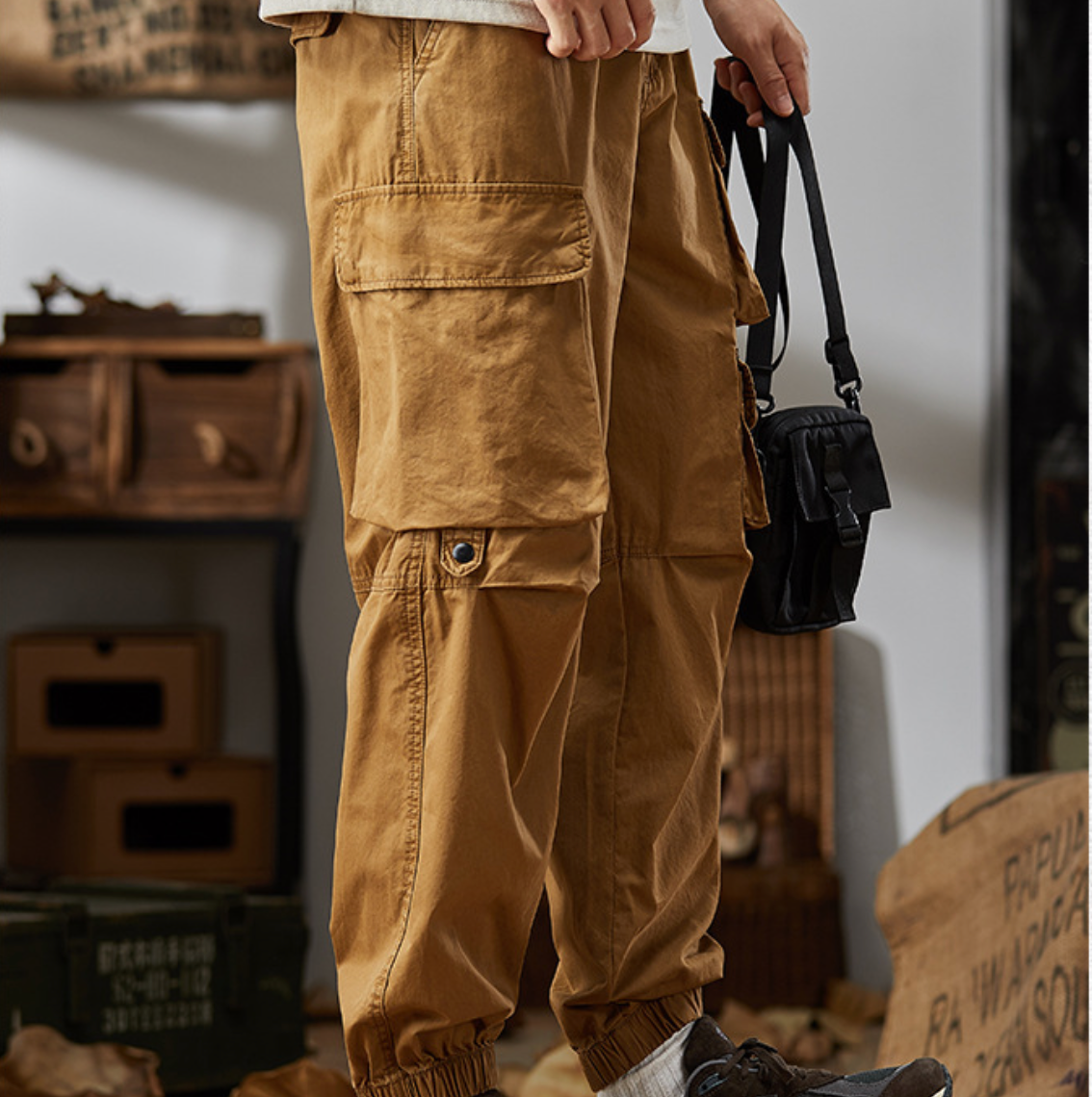 Pantalon cargo coupe décontractée Relaxed - Maison Flavigny