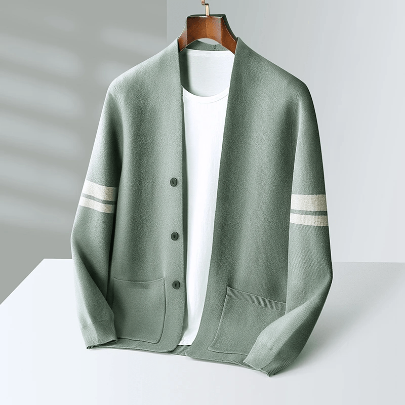 Cardigan en laine vierge Benigno - Maison Flavigny