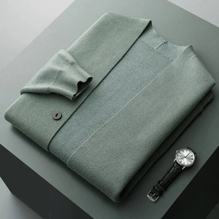 Cardigan en laine vierge Benigno - Maison Flavigny