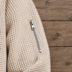 Pull à col zippé Structured - Maison Flavigny