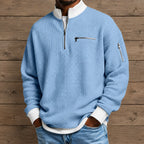 Pull à col zippé Structured - Maison Flavigny