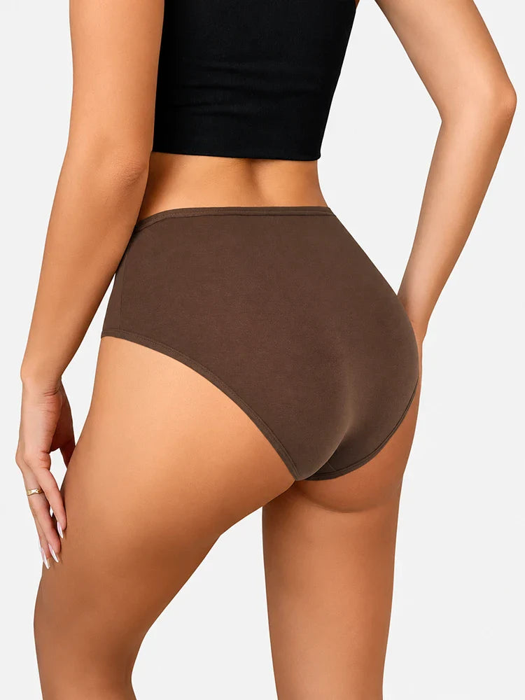 Lot de 4 strings taille haute sans coutures effet ventre plat